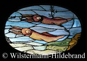 Fensterbild mit Sepie