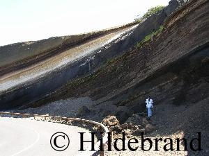 Lavaschichten aus verschiedenen Ausbr&uuml;chen